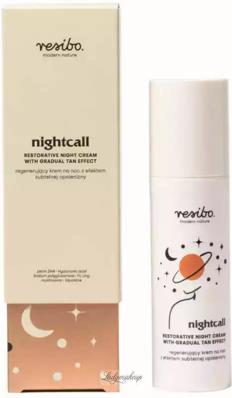 Resibo Nightcall Regenerujący krem na noc z efektem subtelnej opalenizny 50ml