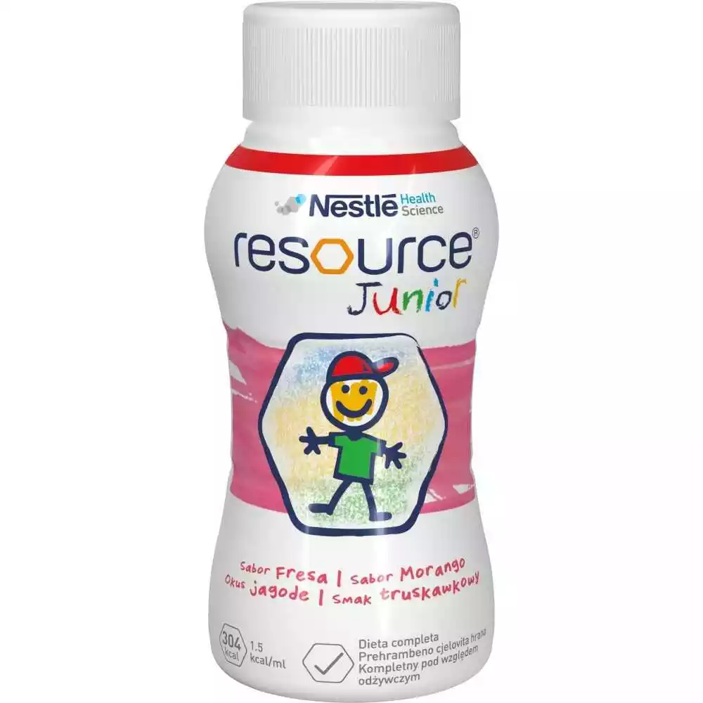 Resource Junior smak truskawkowy 4x200ml