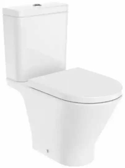 Roca A3420N8000 GAP ROUND Miska WC do kompaktu Rimless 65,5 cm o/podwójny