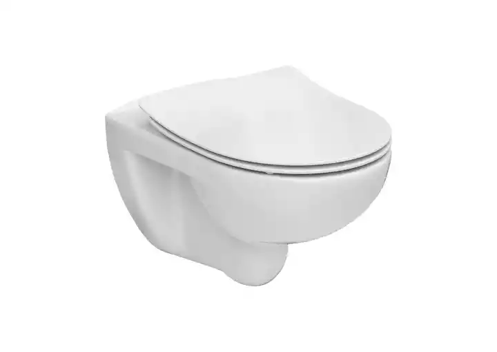 Roca Victoria Rimless miska Wc wisząca z deską wolnoopadającą Slim A34H398000