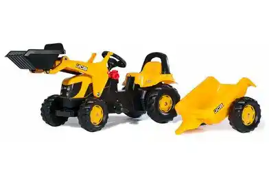 Rolly Toys Jeździk Kid JCB 023837 z łyżką i przyczepą