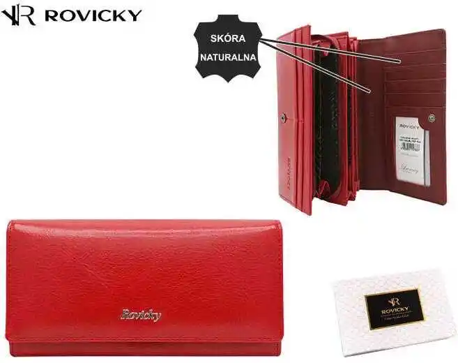 Rovicky Portfel damski RPX-20-ML czerwony