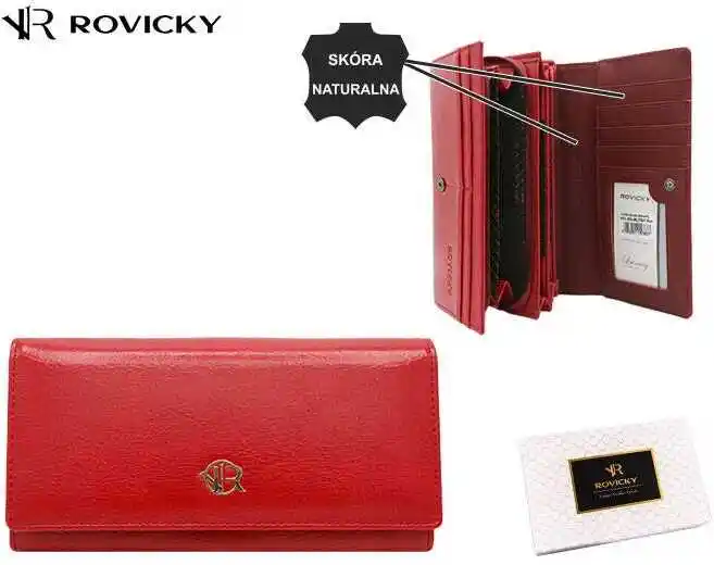 Rovicky Portfel damski RPX-20A-ML RED czerwony