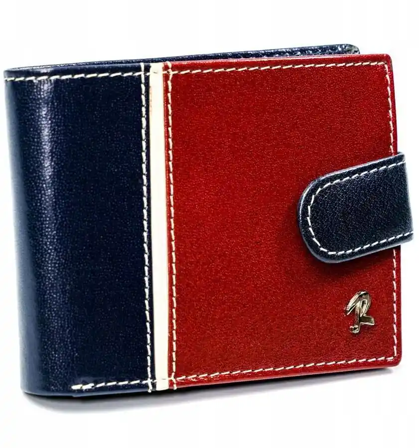 Rovicky Portfel skórzany czerwono- granatowy 324L-RBA-D NAVY-RED