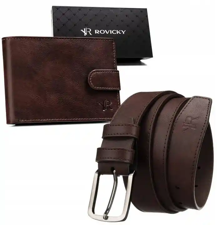 Rovicky Zestaw prezentowy R-N003L-110-PU04 brązowy