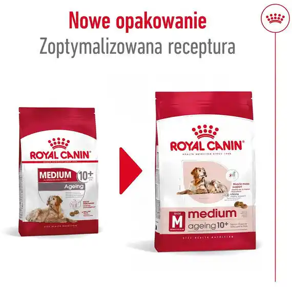 Royal Canin Medium Ageing 10+ 15 kg - sucha karma dla psów rasy średniej 15kg