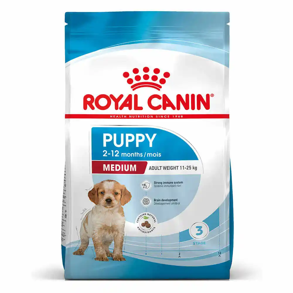 Royal Canin Medium Puppy 4kg karma sucha dla szczeniąt, od 2 do 12 miesiąca, ras średnich