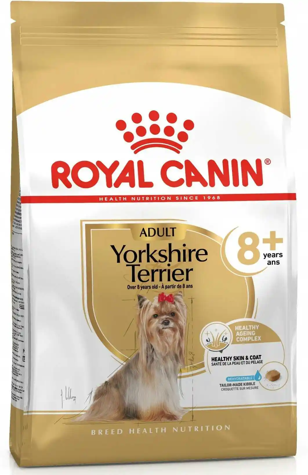 Royal Canin Yorkshire Terrier Adult 8+ 3kg-karma sucha dla dojrzałych psów rasy yorkshire terrier, powyżej 8 roku życia