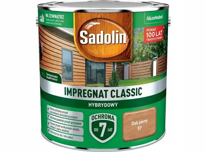 Sadolin Impregnat Classic Hybrydowy Dąb Jasny 2,5L