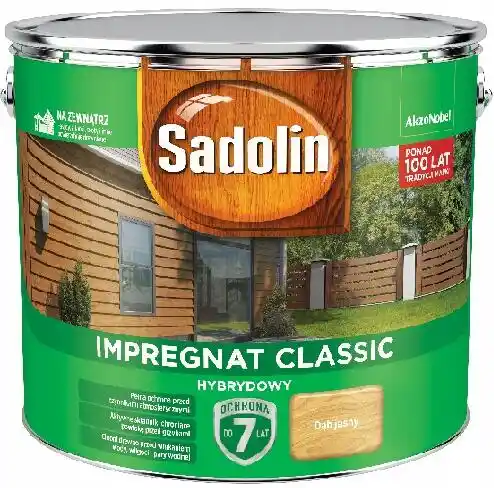 Sadolin Impregnat Classic Hybrydowy Dąb Jasny 9L