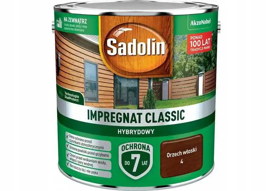 Sadolin Impregnat Classic Hybrydowy Orzech Wloski 2,5L