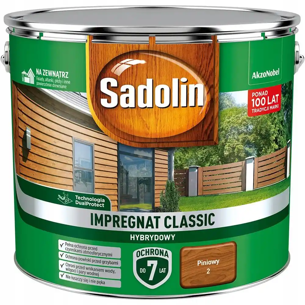 Sadolin Impregnat Classic Hybrydowy Piniowy 9L