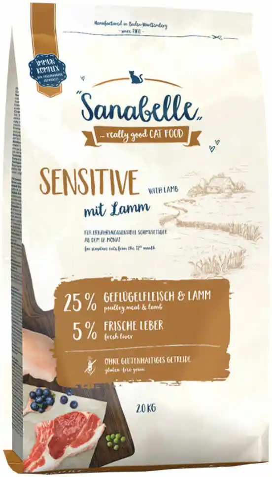 Sanabelle Karma dla kota Sensitive z jagnięciną 2 kg sucha