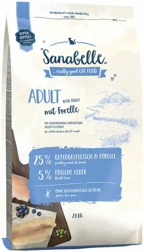 Sanabelle Karma sucha dla kota Adult z pstrągiem 2 kg