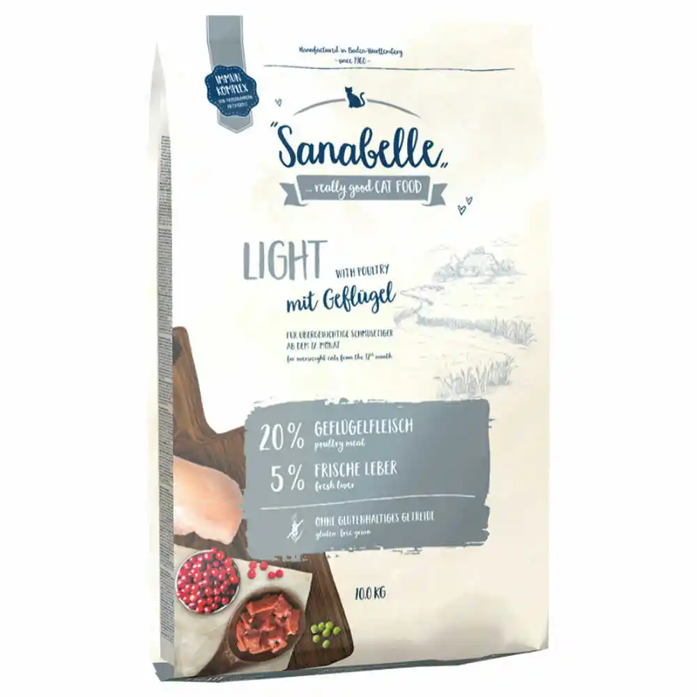 Sanabelle Karma sucha dla kota Light z kurczakiem 10 kg