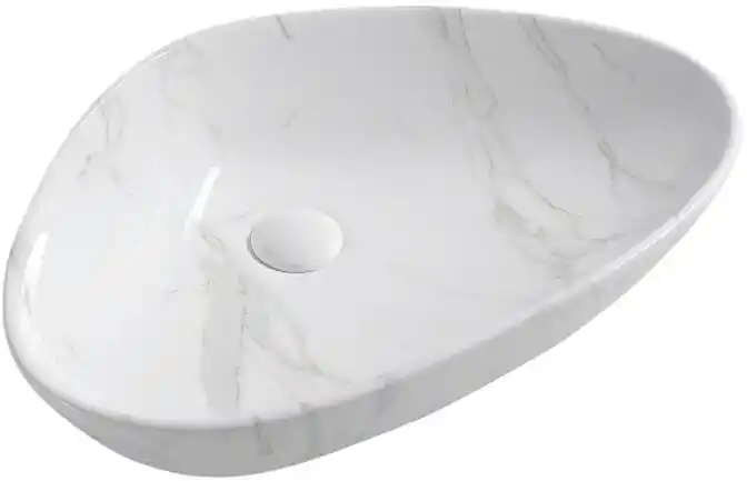 Sapho DALMA umywalka ceramiczna 585x14x39 cm carrara MM217