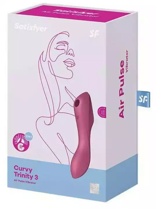 Satisfyer Curvy Trinity 3 stymulator łechtaczki z wibracjami Red