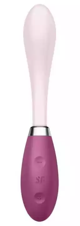 Satisfyer G-Spot Flex 3 - ładowalny wibrator punktu G (różowo-bordowy)