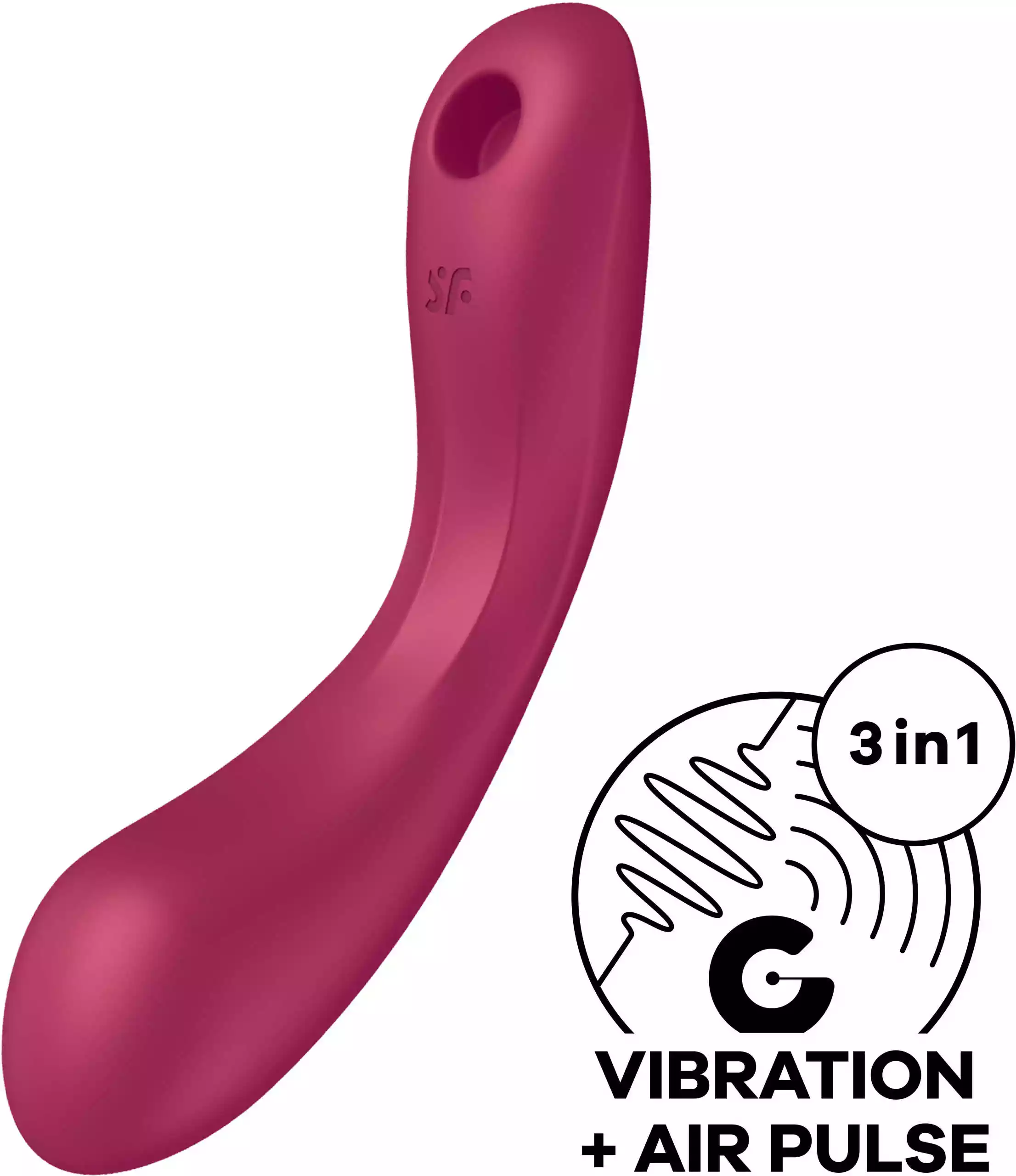 Satisfyer Masażer Curvy Trinity 1 Red