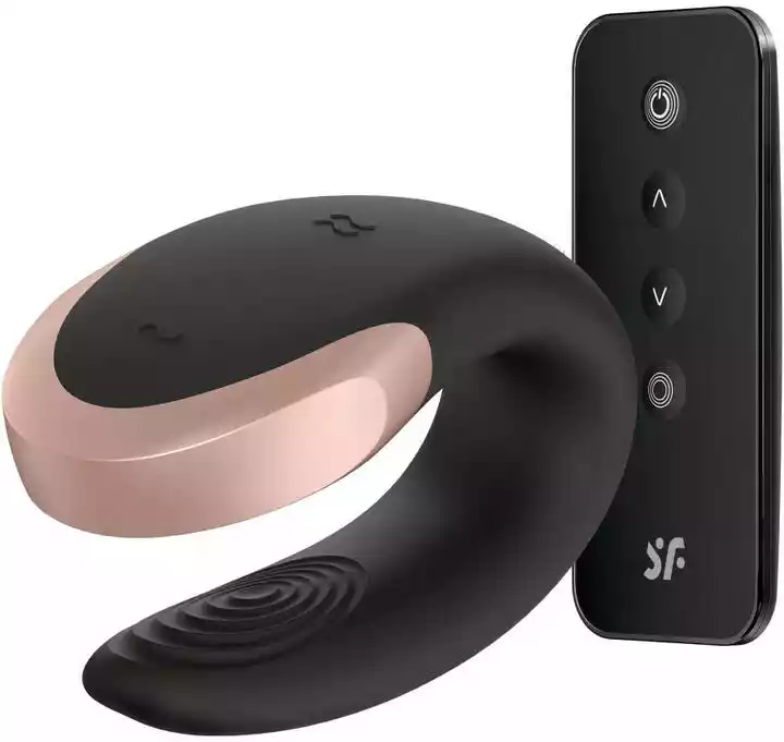 Satisfyer Masażer Double Love Connect App Black