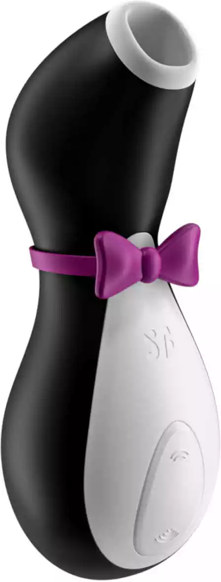 Satisfyer Penguin - zasilany bateryjnie, wodoodporny stymulator łechtaczki (czarno-biały)