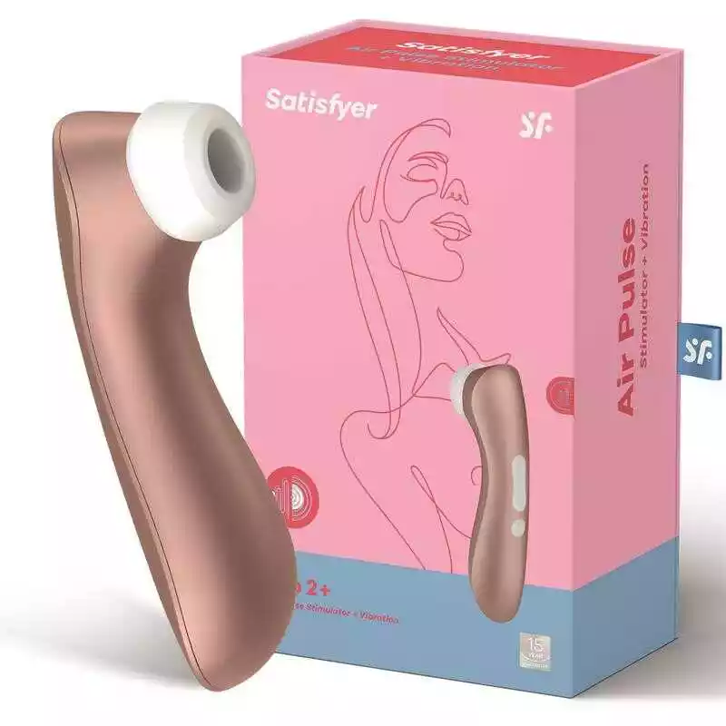 Satisfyer Pro 2 plus - bezprzewodowy wibrator łechtaczkowy - brązowy