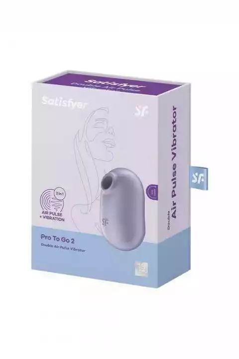 Satisfyer Pro To Go 2 - ładowalny, powietrzny stymulator łechtaczki (viola)