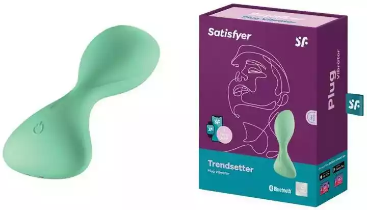 Satisfyer Trendsetter - inteligentny wibrator analny z możliwością ładowania (zielony)