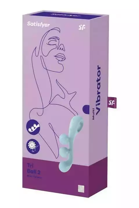 Satisfyer Tri Ball 2 Light Blue - Wibrator do punktu G, Niebieski