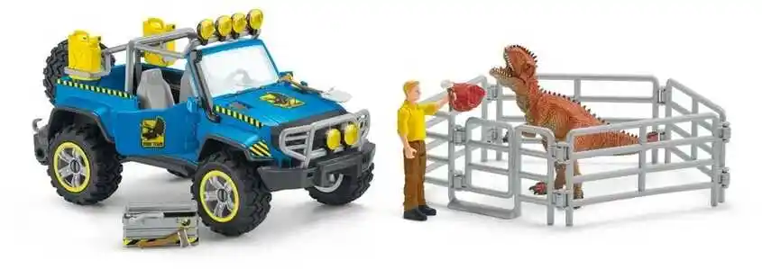 Schleich 41464 Wóz terenowy z wybiegiem zewnętrznym dla dinozaura