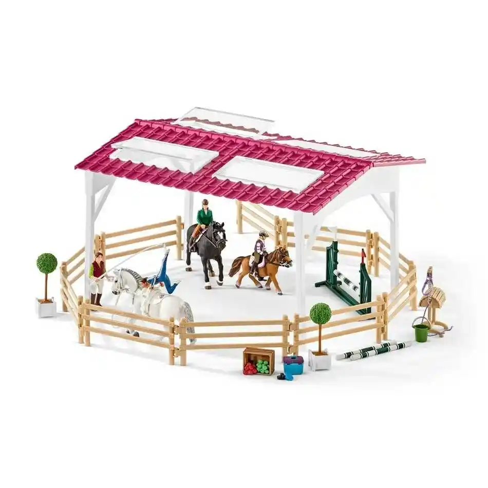 Schleich 42389 Szkółka jeździecka z jeźdźcami i końmi