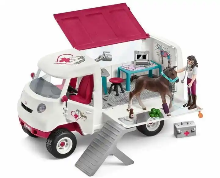 Schleich 42439 Mobilna klinika weterynaryjna z klaczą i opiekunem, new