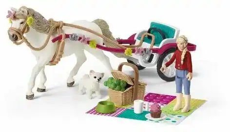 Schleich 42467 Powóz na pokaz koni, 24,5 x 19 x 6,6 cm