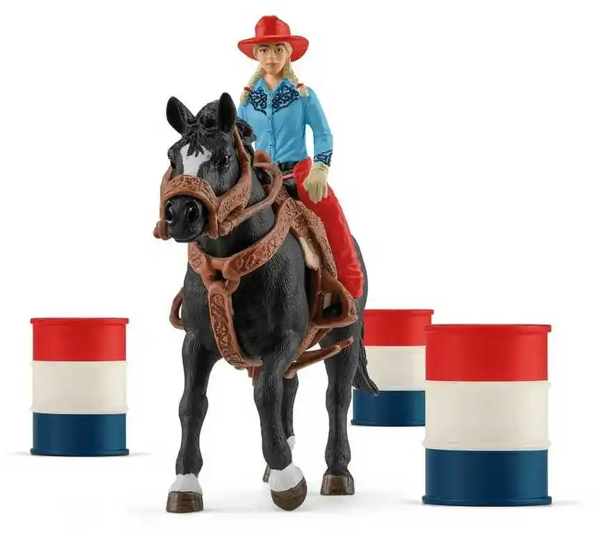 Schleich 42576 Kowbojski wyścig wokół beczek