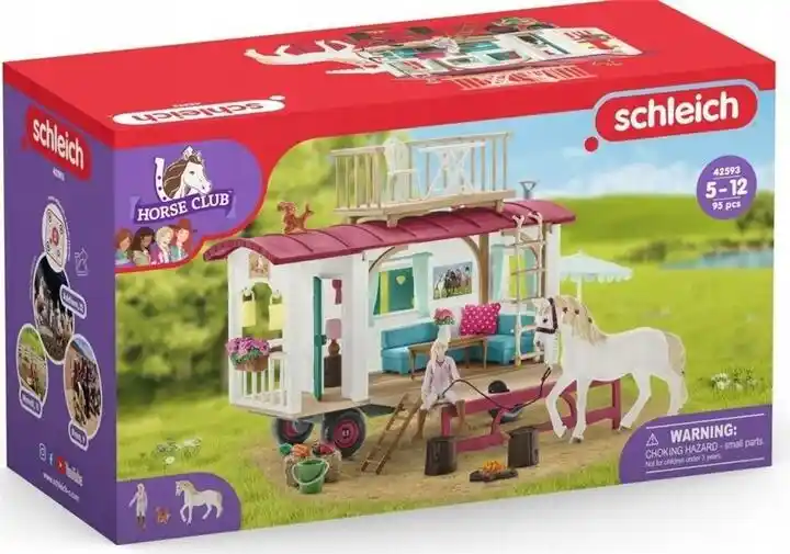 Schleich 42593 Przyczepa kempingowa do spotkań z przyjaciółmi 23 x 39 x 16,6 cm