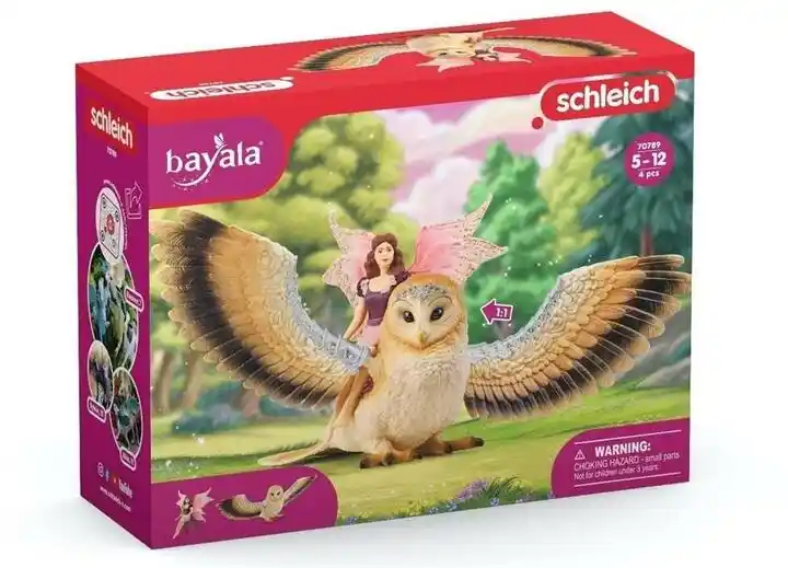 Schleich Bayala 70789 Wróżka na lecącej sowie