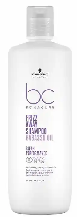 Schwarzkopf BC Frizz Away wygładzający szampon do włosów z olejem babassu 1000ml