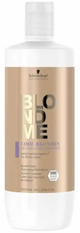 Schwarzkopf BlondMe Cool Blondes szampon ochładzający kolor 1000ml