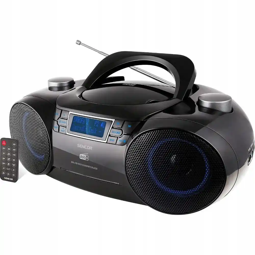 Sencor Boombox z DAB SPT 6500 odtwarzacz CD/MP3/USB/SD Bluetooth