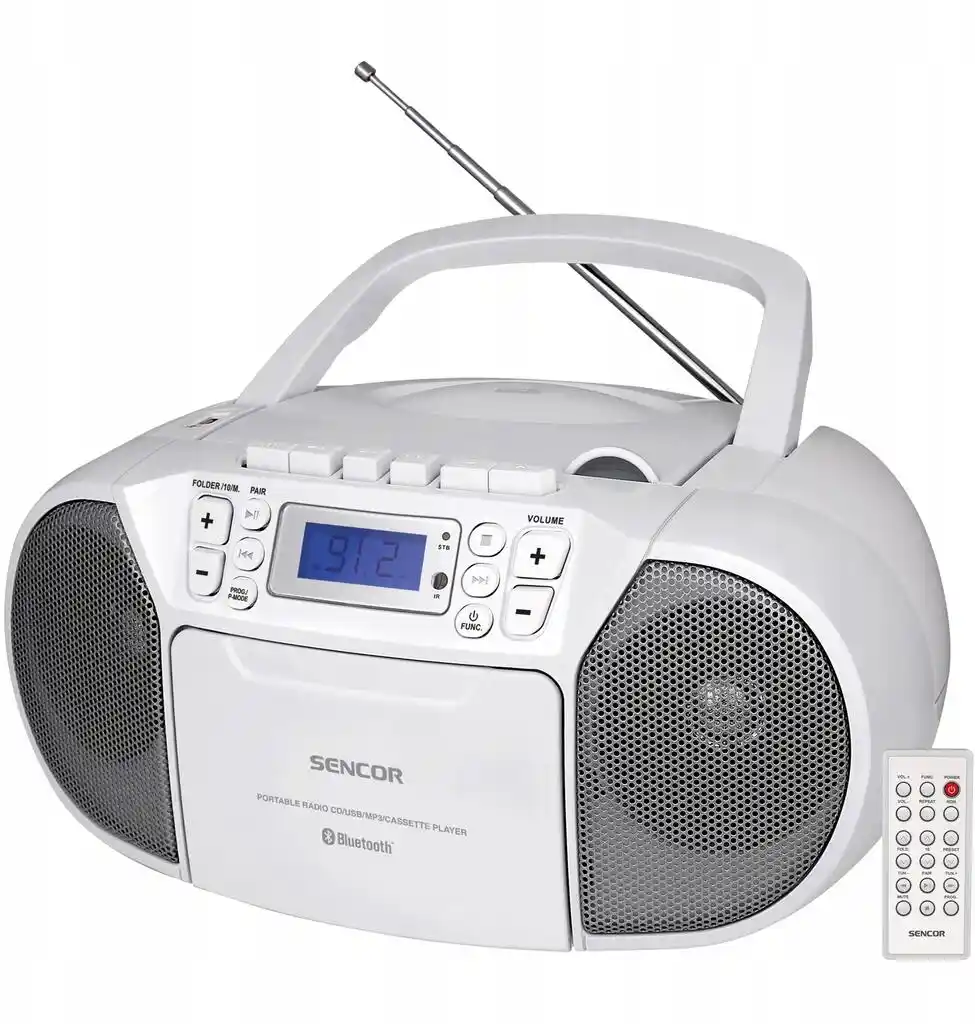 Sencor SPT 3907 W Radiomagnetofon z CD, BT