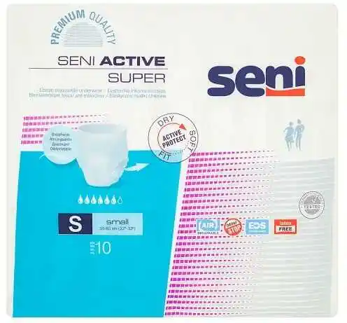 SENI ACTIVE SUPER S 10szt Elastyczne majtki chłonne