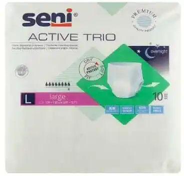 Seni Active Trio L Majtki chłonne 10szt