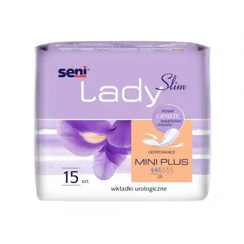 Seni Lady Slim mini plus Wkładki urologiczne dla kobiet 15szt