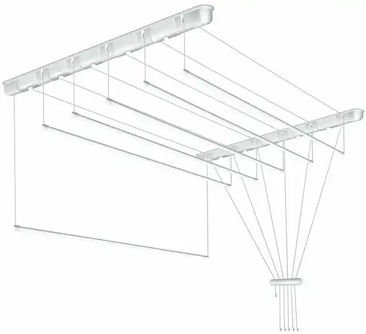 Sepio Suszarka Sufitowa na pranie Biała 6 prętów 140 cm