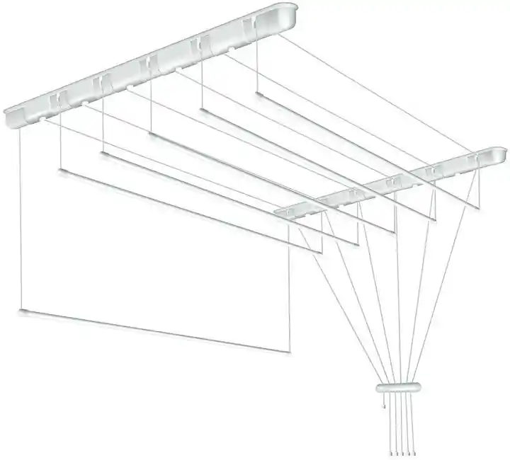 Sepio Suszarka Sufitowa na pranie Biała 6 prętów 160 cm