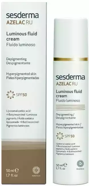 Sesderma Azelac RU Luminous Fluid Cream SPF50 Emulsja rozświetlająca 50ml