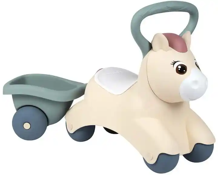 Smoby Little Pierwszy Jeździk Baby Pony Kucyk z przyczepką 140502