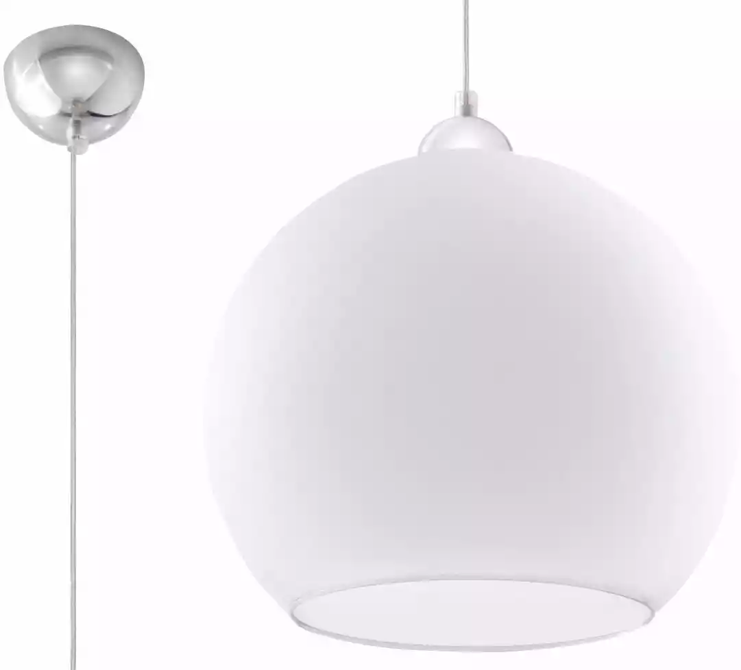 Sollux Lampa wisząca BALL Biała SL.0256