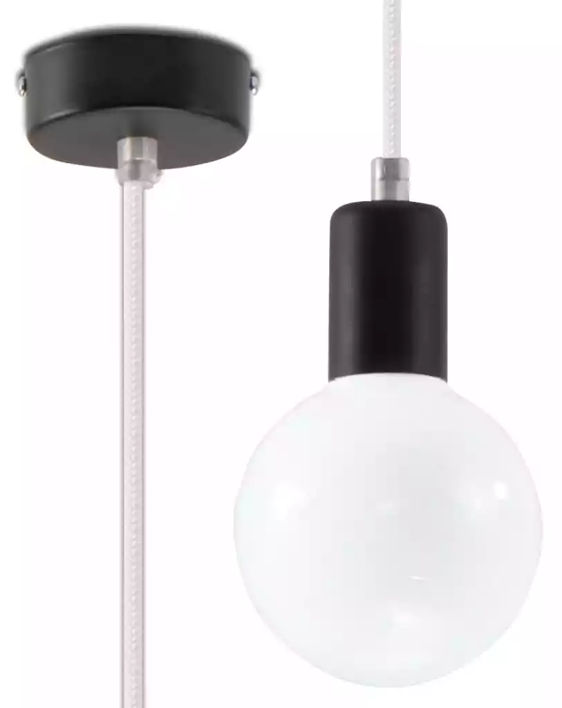 Sollux Lampa Wisząca EDISON Biała SL.0150