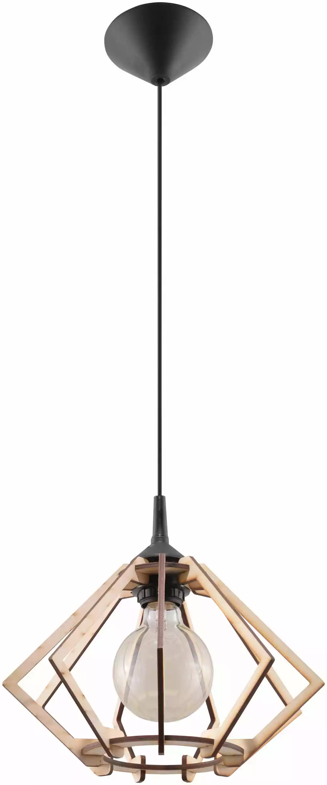 Sollux Lampa wisząca POMPELMO Naturalne Drewno SL.0393